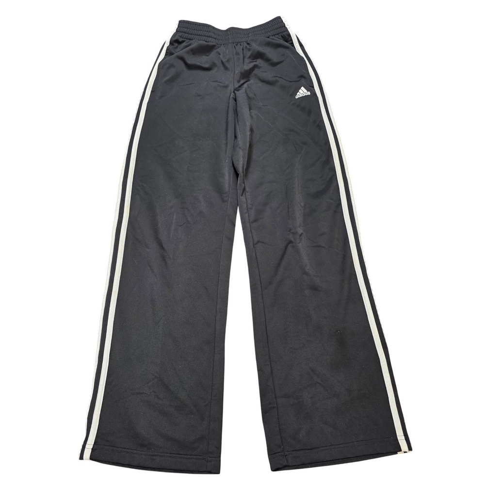 Adidas Striped Activewear Track Pants Women's Size XS Black White